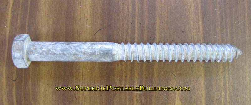 Wood lag bolts