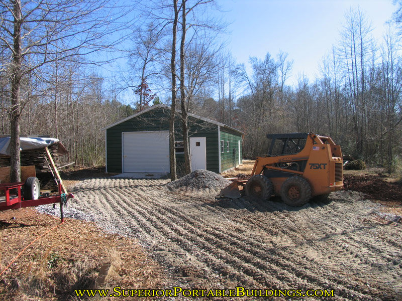 24' wide by 40' long concrete slab d