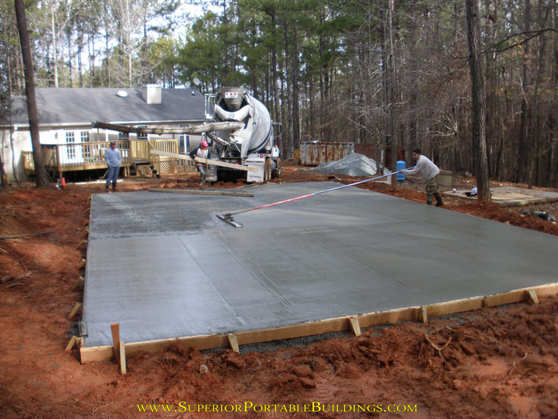 24' wide x 40' long p13 terney concrete slab f