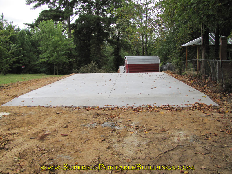 24 wide x 30 long p15 a concrete building slab