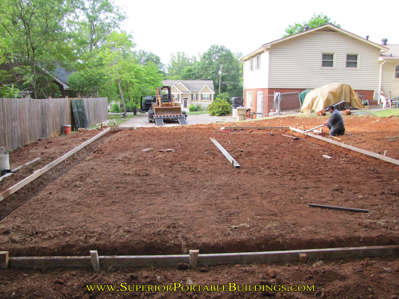 24 wide by 30 long concrete building slab 7