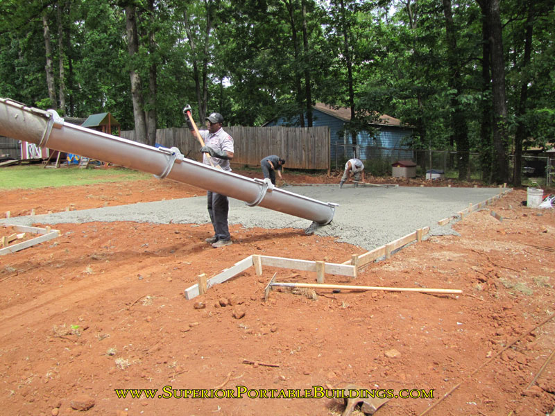 24 wide by 30 long concrete building slab 8