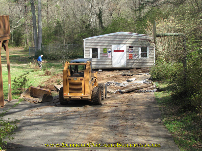 24 wide by 30 long concrete building slab c