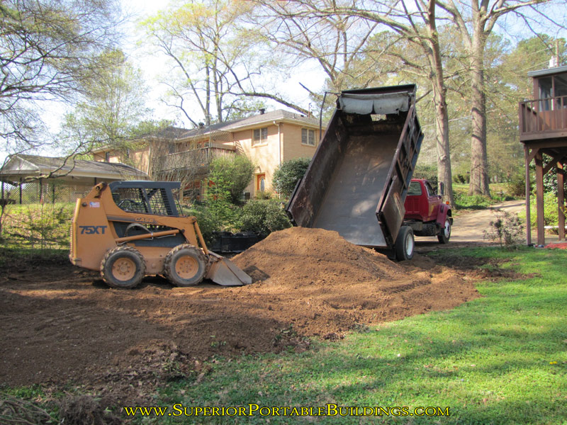 24 wide by 30 long concrete building slab d