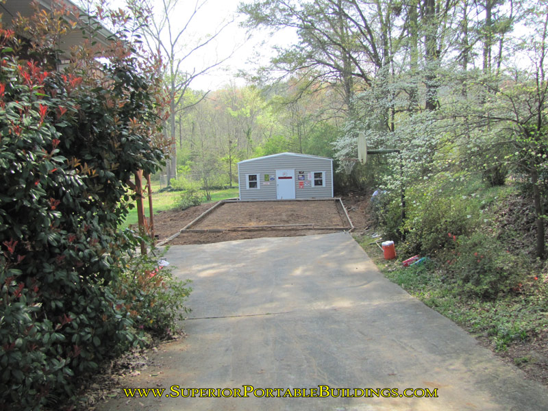 24 wide by 30 long concrete building slab e