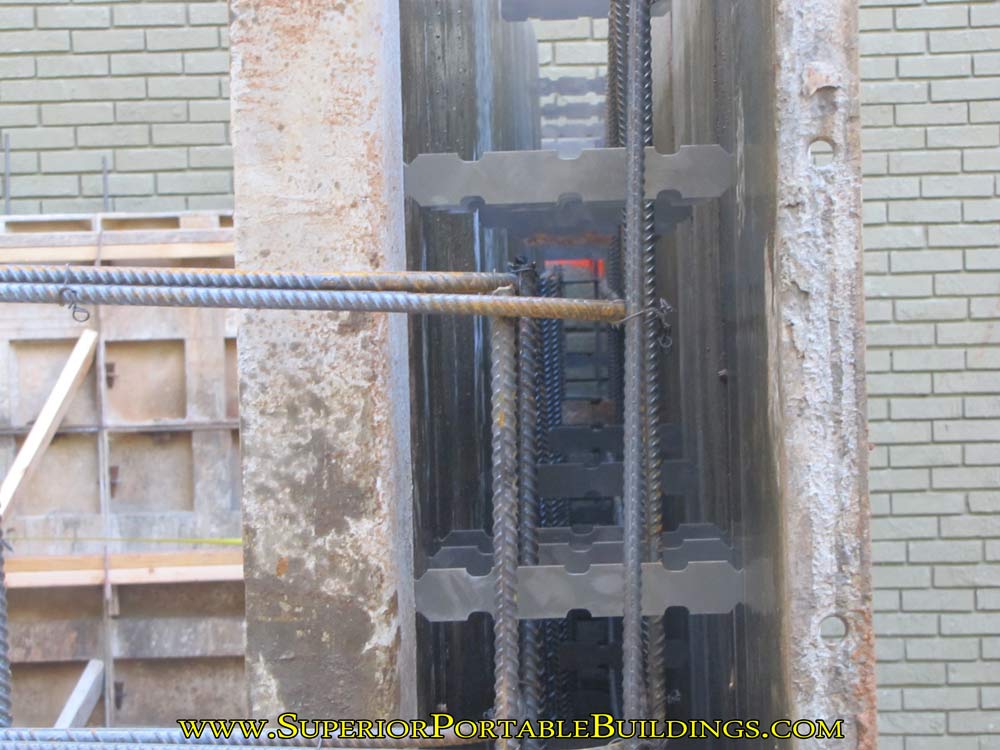 Double steel rebar for walls.