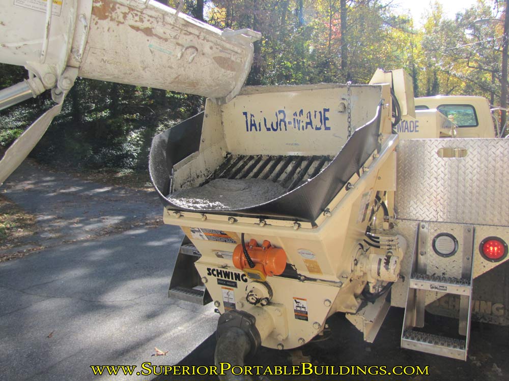 Pouring concrete walls