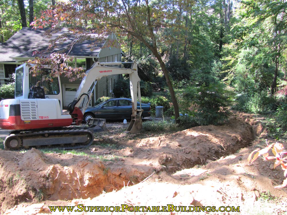 Relocating gas and water lines