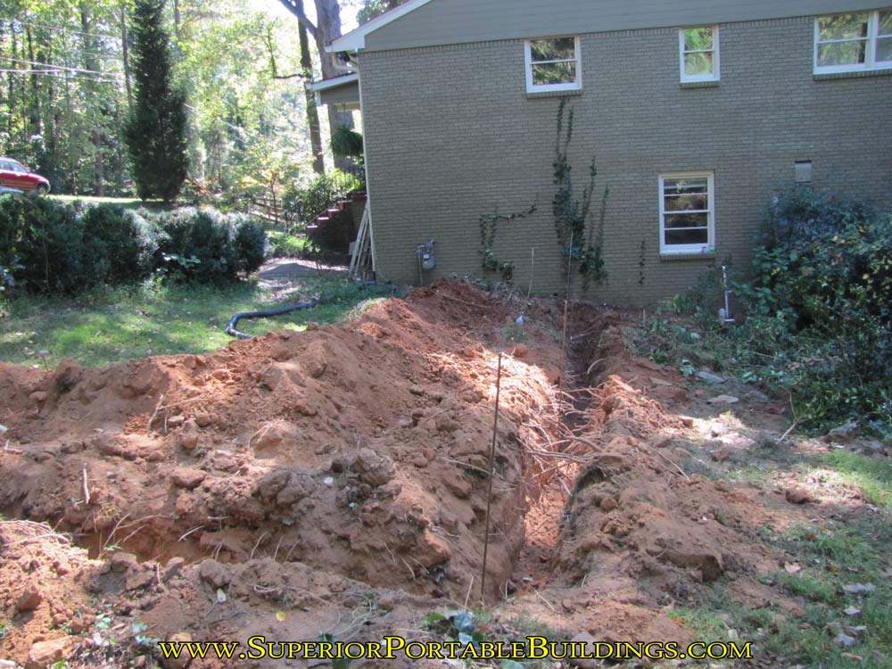 Side view of gas line.