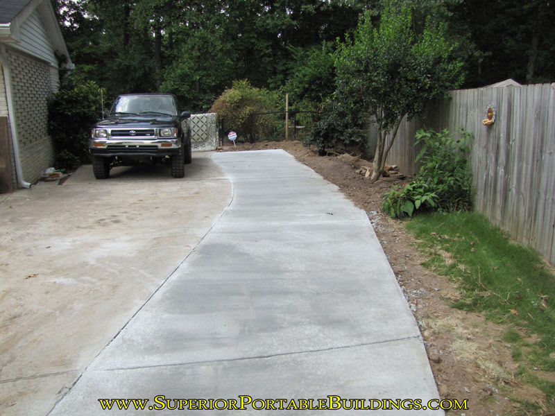 Concrete driveway expansion