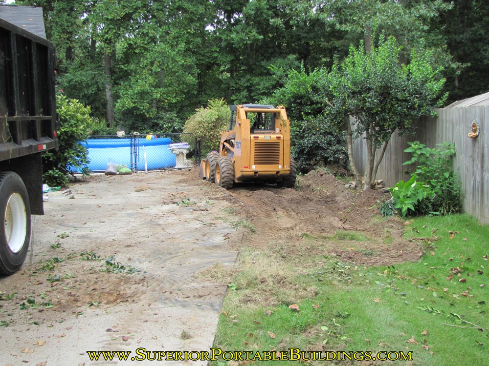 Concrete driveway widening