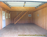 16 x 24 wood barn bottom floor