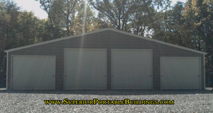 Barn with 4 garage doors