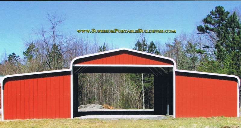 Standard roof metal barn