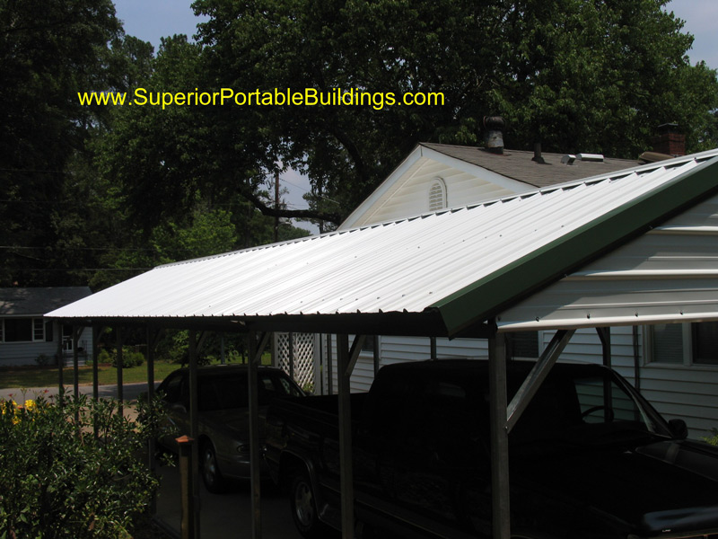 Steel carport roof photo