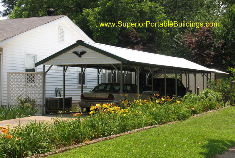 12 x 40 x 7 steel carport