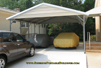 20 x 20 x 7 Steel Carport