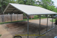 24 x 20 x 7 Vertical roof steel carport