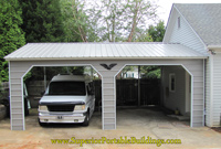 Side Entry Steel Carport