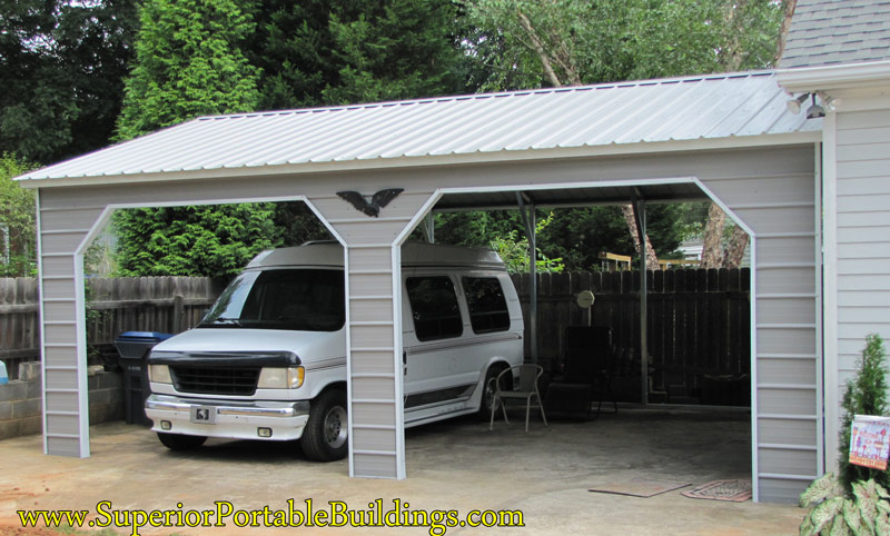 2nd view of steel carport