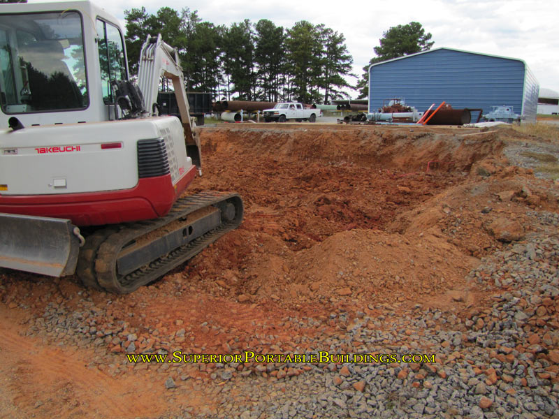 tearing out the ground