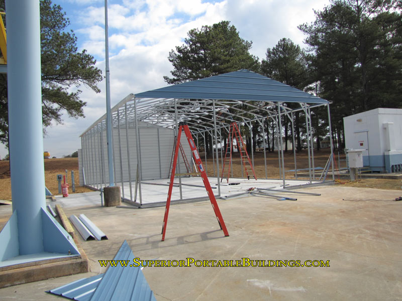 steel garage framing