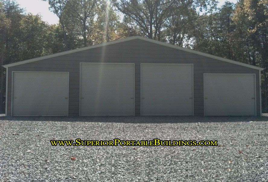 4 door steel garage