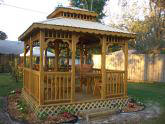 Gazebos, wood awnings